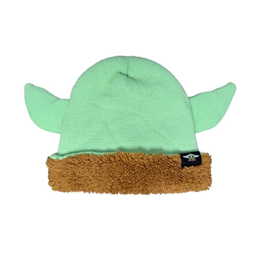 Star Wars The Mandalorian Grogu Baby Yoda Youth Sherpa Beanie Hat
